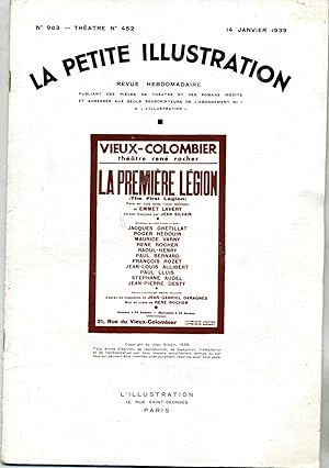 LA PREMIÈRE LÉGION. (The First Legion) . Pièce en trois actes ( onze tableaux ) .Version français...