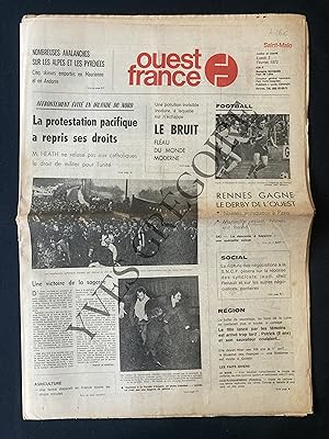 OUEST FRANCE-LUNDI 7 FEVRIER 1972
