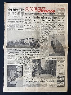 OUEST FRANCE-LUNDI 19 NOVEMBRE 1956