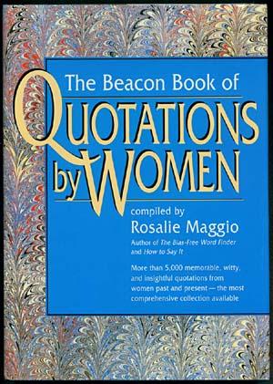 The Beacon Book of QUOTATIONS BY WOMEN