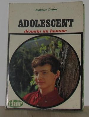 Bild des Verkufers fr Adolescent demain un homme zum Verkauf von crealivres