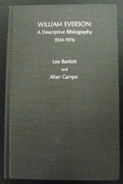 Seller image for William Everson: A Descriptive Bibliography 1934-1976 for sale by Page 1 Books - Special Collection Room