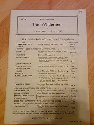 Bild des Verkufers fr The Wilderness zum Verkauf von H&G Antiquarian Books