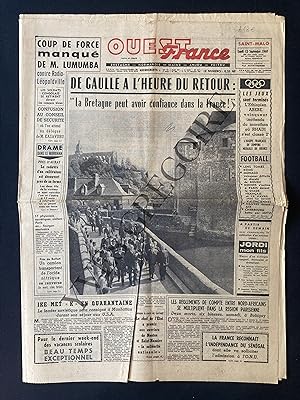 OUEST FRANCE-LUNDI 12 SEPTEMBRE 1960