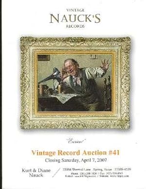 Vintage Nauck's Records Vintage Record Auction #41 : "Enrico!", Closing Saturday, April 7, 2007.