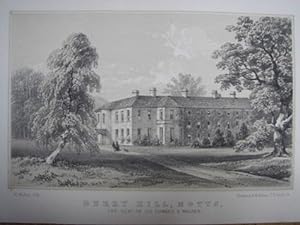 Original Antique Lithograph Illustrating Berry Hill, Nottinghamshire. The Seat of Sir Edward S. W...