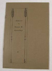 Seller image for Address By Homer S. Cummings Delivered Under the Auspices of Middletown Lodge No. 71, B. P. O. Elks, Memorial Day Services, December 6, 1908 for sale by Resource Books, LLC