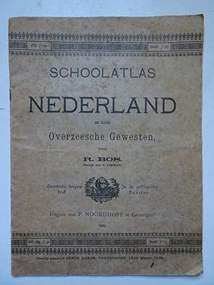 Bild des Verkufers fr Schoolatlas van Nederland en zijne Overzeesche Gewesten. In 20 gekleurde kaarten. zum Verkauf von Antiquariaat De Boekenbeurs