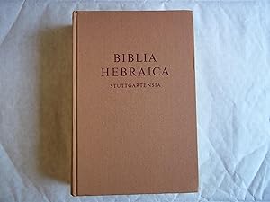 Biblia Hebraica Stuttgartensia. Gesamtausgabe in einem Band.