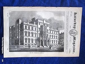 Immagine del venditore per The Saturday Magazine No 118, NEW WESTMINSTER HOSPITAL,+ SEA of TIBERIAS,1834 venduto da Tony Hutchinson