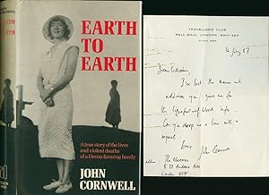 Seller image for Earth to Earth; A True Story of the Lives and Violent Deaths of a Devon Farming Family [Signed] + Signed Letter for sale by Little Stour Books PBFA Member