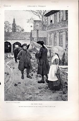 Bild des Verkufers fr ENGRAVING: "The Horse Trader". from Collier's Weekly November 19, 1898 zum Verkauf von Dorley House Books, Inc.