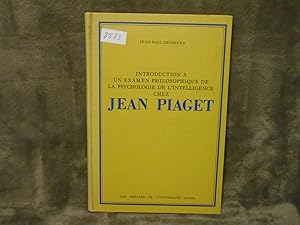 Seller image for Introduction a un examen philosophique de la psychologie de l'intelligence chez Jean Piaget for sale by La Bouquinerie  Dd