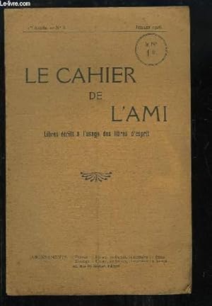 Seller image for Le Cahier de l'Ami N3 - 1re anne : Les lettres d'Howard le Philosophe, sujet amricain - L'art de vivre rationnellement . for sale by Le-Livre