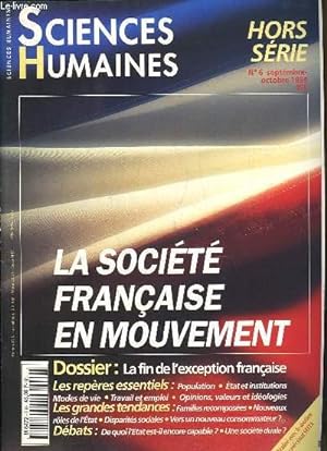 Immagine del venditore per Sciences Humaines Hors-Srie N6 : La Socit Franaise en mouvement. venduto da Le-Livre