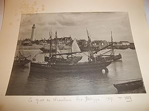 Imagen del vendedor de PHOTOGRAPHIE ORIGINALE DE GRAVELINES - FORT PHILIPPE - Vue du Port en 1927- a la venta por Librairie Guimard