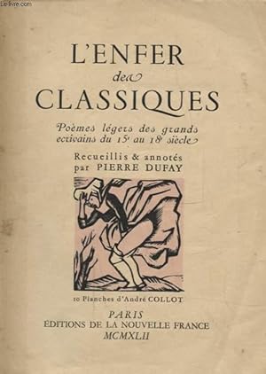 Bild des Verkufers fr L ENFER DES CLASSIQUES zum Verkauf von Le-Livre