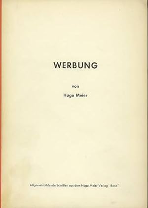 Werbung. Gedichte von Hugo Meier.