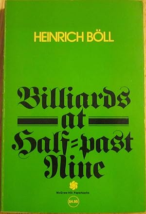 Seller image for Billiards at Half-past Nine for sale by Wordbank Books