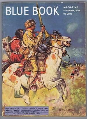 Image du vendeur pour BLUE BOOK (Pulp MAGAZINE). September 1948 >>> Nicky and the Tin Fingers by John D. MacDonald // IDAHO - Good Morning It's a Sunup (1810 Andrew Henry of Missouri FUR Company built the POST at Henry's Fork of the Snake River) = Wraparound Painted Cover mis en vente par Comic World