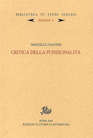 Seller image for Critica della funzionalit. for sale by FIRENZELIBRI SRL