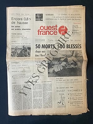 OUEST FRANCE-SAMEDI 28 ET DIMANCHE 29 JUILLET 1973