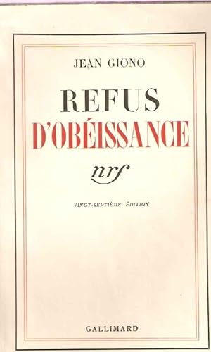 Refus d'Obeissance