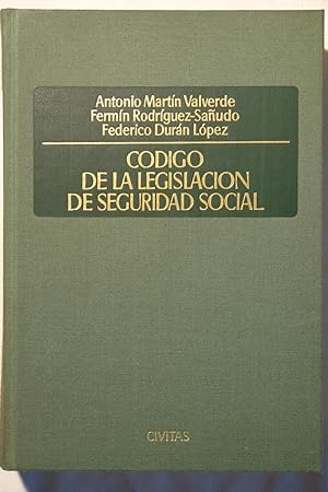 Bild des Verkufers fr Cdigo de la Legislacin de Seguridad Social zum Verkauf von NOMBELA LIBROS USADOS