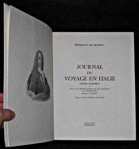 Bild des Verkufers fr Journal du voyage en Italie zum Verkauf von Abraxas-libris
