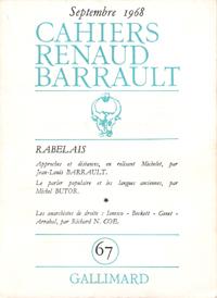 Cahiers Renaud- Barrault N° 67 : Rabelais