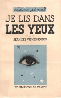 Imagen del vendedor de Je Lis dans Les Yeux a la venta por Au vert paradis du livre