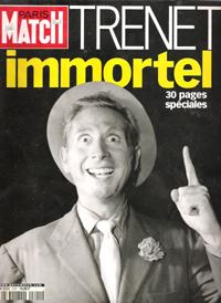 Paris Match N° 2533 . 1° Mars 2001 . Trenet Immortel , 30 Pages Spéciales . Yann Arthus-Bertrand ...