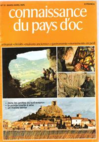 Connaissance Du Pays d'Oc . N° 12 . Mars / Avril 1975 : La pointe-Courte à Sète . Milon , Maître ...