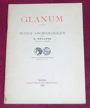 Imagen del vendedor de GLANUM - Notice archologique a la venta por LE BOUQUINISTE