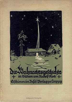 Die Weihnachtsgeschichte, ein Blockbuch in zehn Holzschnitten von Rudolf Koch.