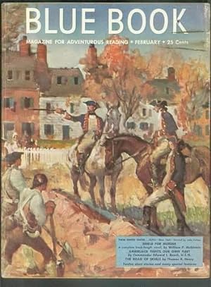 Seller image for BLUE BOOK (Pulp Magazine) February 1951 >> State of NEW YORK - the Empire State (General Washington's Continental Army & Revolutionary War) Wraparound Painted Cover. for sale by Comic World