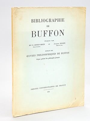 Bild des Verkufers fr Bibliographie de Buffon [ Ddicace par l'auteur ] zum Verkauf von Librairie du Cardinal