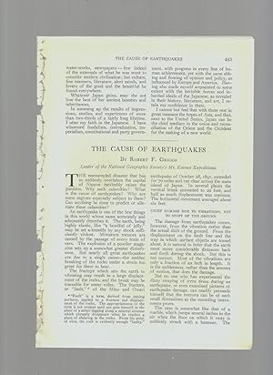 Seller image for The Cause Of Earthquakes for sale by Legacy Books II