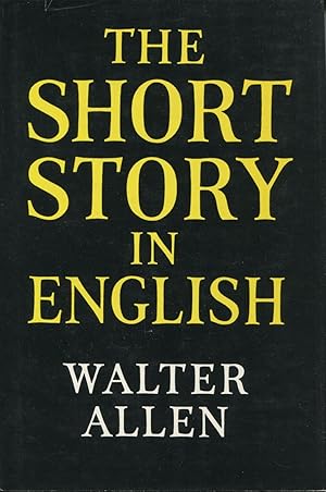 Seller image for The Short Story in English for sale by Kenneth A. Himber
