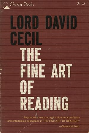 Immagine del venditore per The Fine Art Of Reading And Other Literary Studies venduto da Kenneth A. Himber