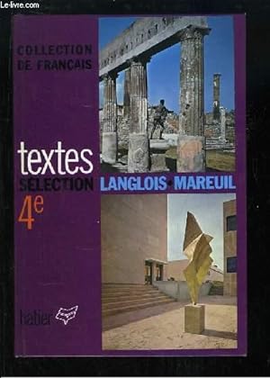 Bild des Verkufers fr Textes pour la Lecture et l'Explication. Classe de 4me. zum Verkauf von Le-Livre