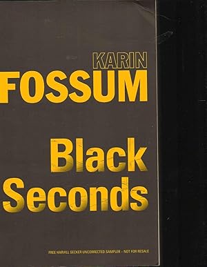 Immagine del venditore per Black Seconds ----- UNCORRECTED BOOK PROOF venduto da SAVERY BOOKS