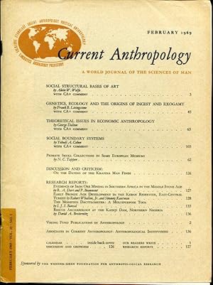 Current Anthropology. A World Journal of the Sciences of Man.