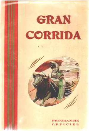 Grande corrida de toros novillos / programme officiel