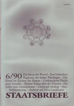 Staatsbriefe. Heft 6/1990