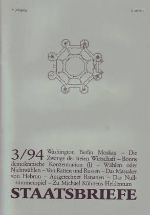Staatsbriefe. Heft 3/1994