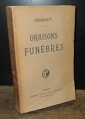 Seller image for ORAISONS FUNEBRES for sale by Livres 113