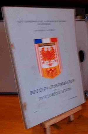Image du vendeur pour BULLETIN D'INFORMATION ET DE DOCUMENTATION - NUMERO 16 mis en vente par Livres 113