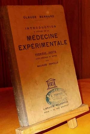 Image du vendeur pour INTRODUCTION A L'ETUDE DE LA MEDECINE EXPERIMENTALE mis en vente par Livres 113