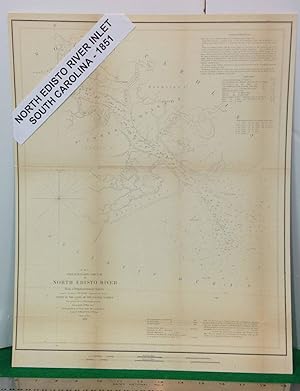 Image du vendeur pour PRELIMINARY SKETCH OF NORTH EDISTO RIVER FROM A TRIGONOMETRICAL SURVEY UNDER THE DIRECTION OF A.D. BACHE, SUPERINTENDENT OF THE SURVEY OF THE COAST OF THE UNITED STATES mis en vente par Frey Fine Books